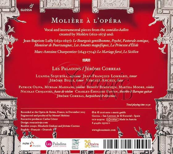 Moliere at the Opera - Stage music by Jean-Baptiste Lully (CD)