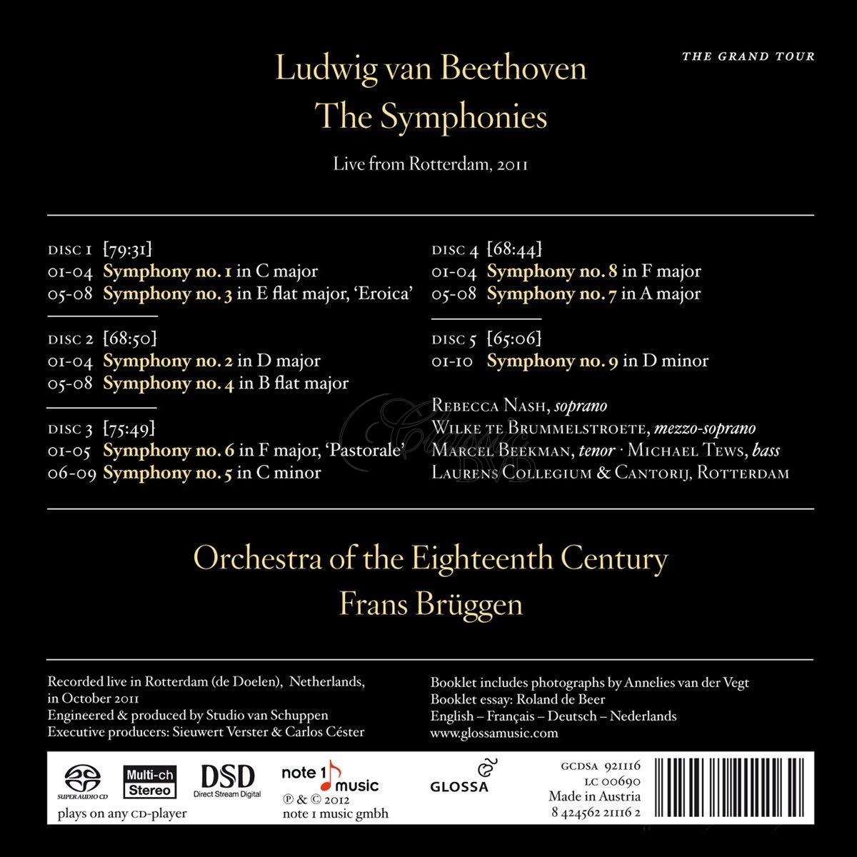 BEETHOVEN: The Symphonies. Frans Bruggen (5SACD)