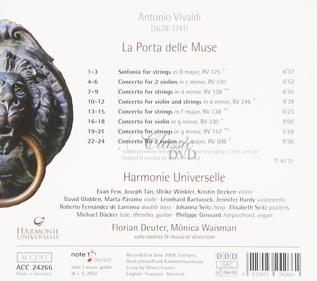 VIVALDI,A.: La Porta delle Muse (CD)