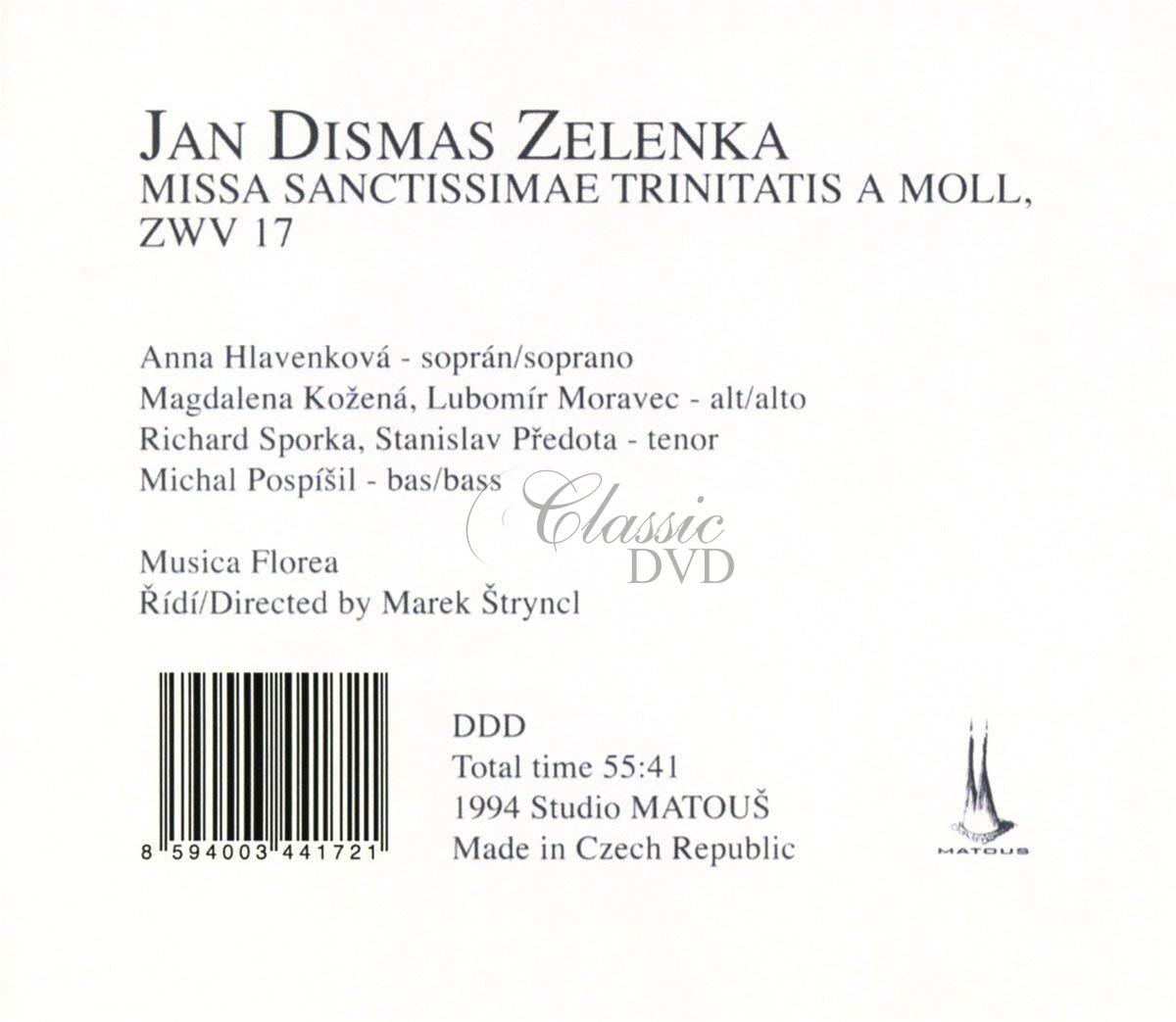 ZELENKA: Missa Sanctissimae Trinitatis / Musica Florea (CD)