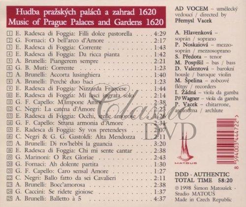 MUSIC OF PRAGUE PALACES & GARDENS: 1620 - Ad Vocem (CD)
