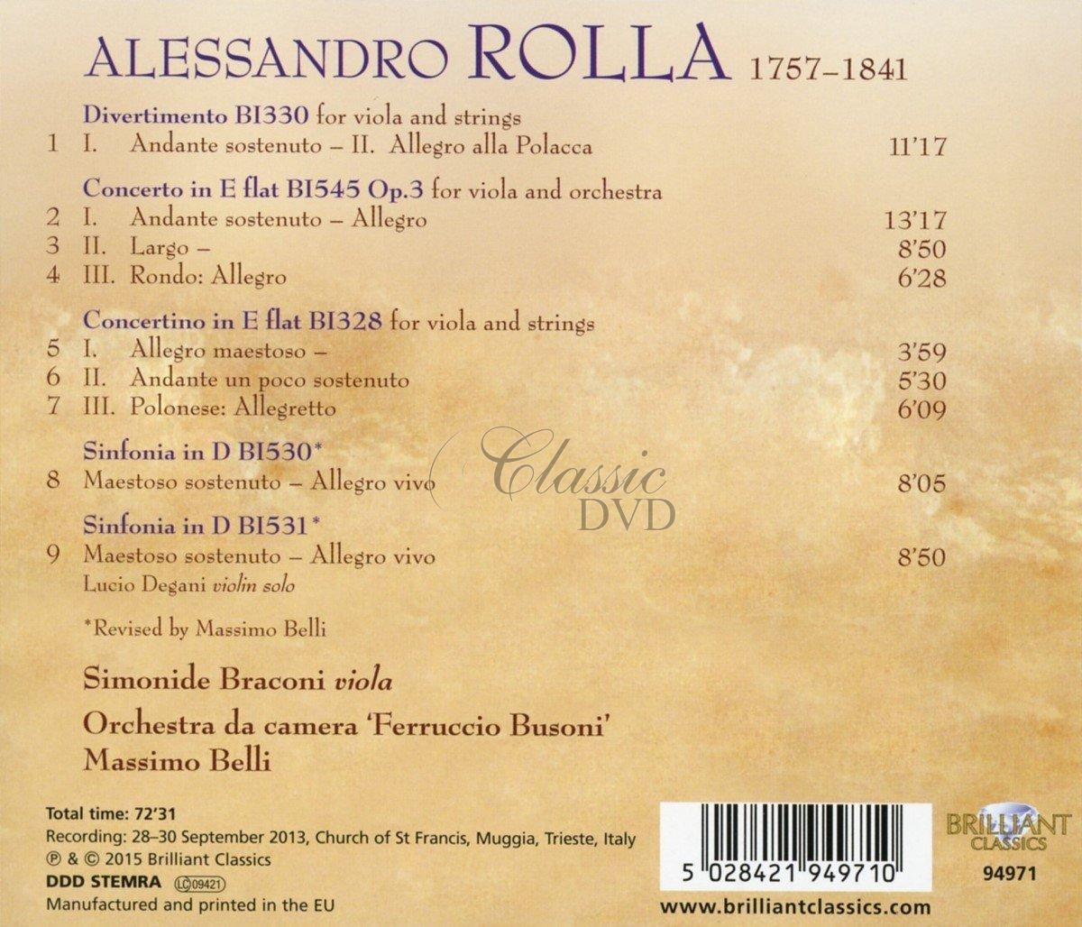Rolla - Music for Viola and Ensemble (CD)