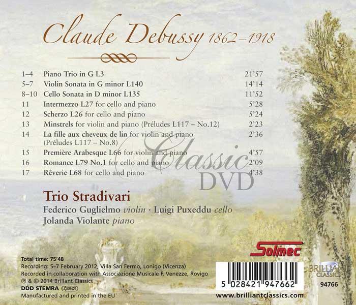 Debussy: Violin Sonata, Cello Sonata, Piano Trio (CD)