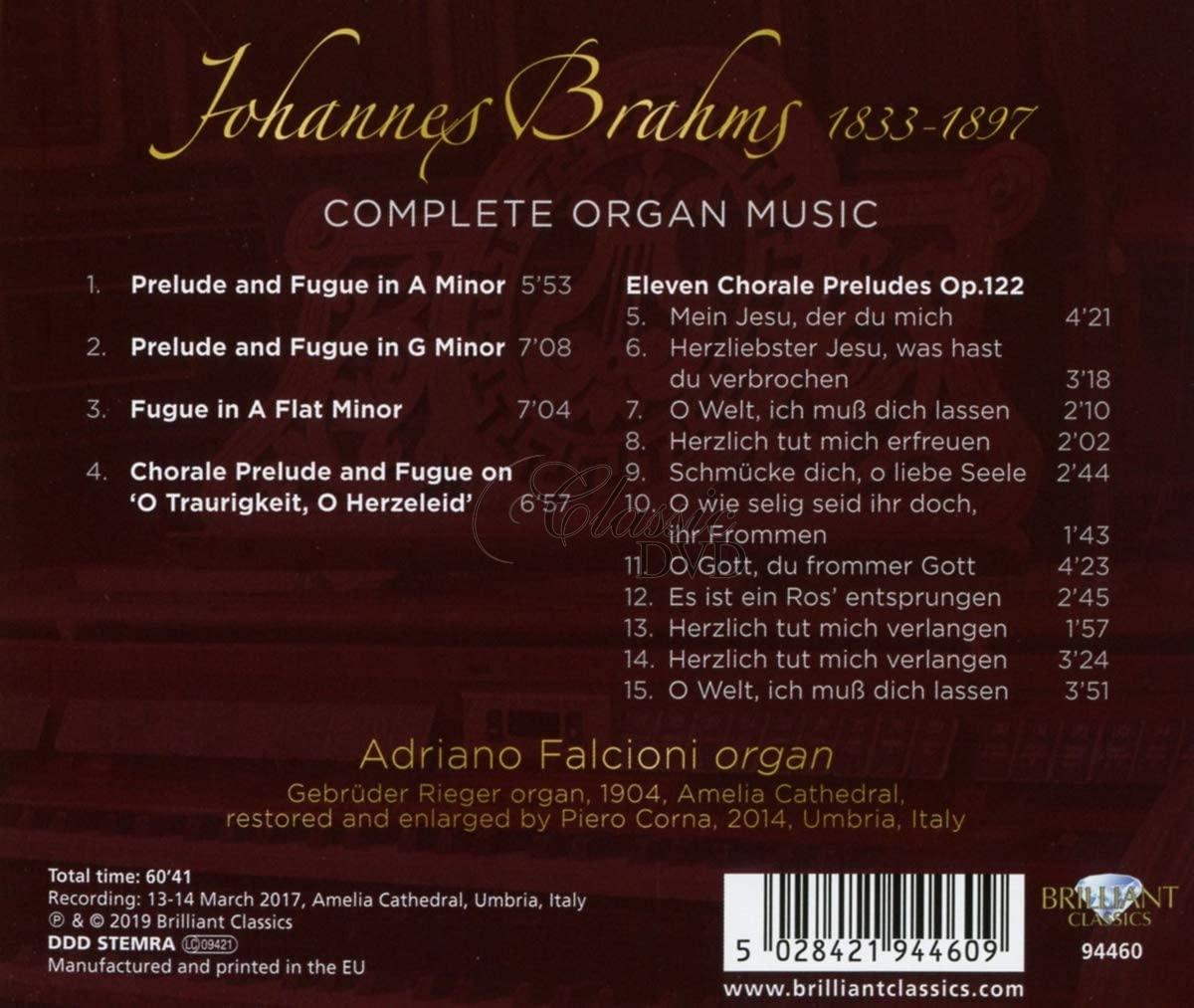 BRAHMS: Complete Organ Music (CD)