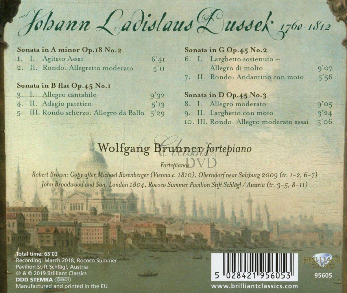 JAN LADISLAV DUSSEK (JAN VÁCLAV DUSÍK) Sonatas Op.18 No.2 & Op.45, Vol.5 (CD)
