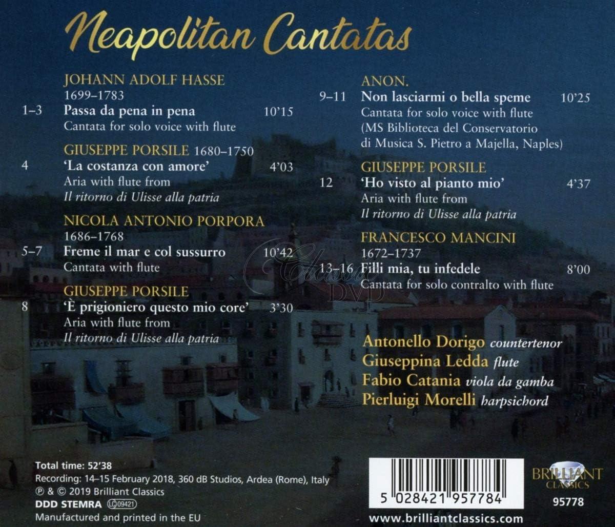 NEAPOLITAN CANTATAS by Porpora, Mancini, Porsile, Hasse (CD)