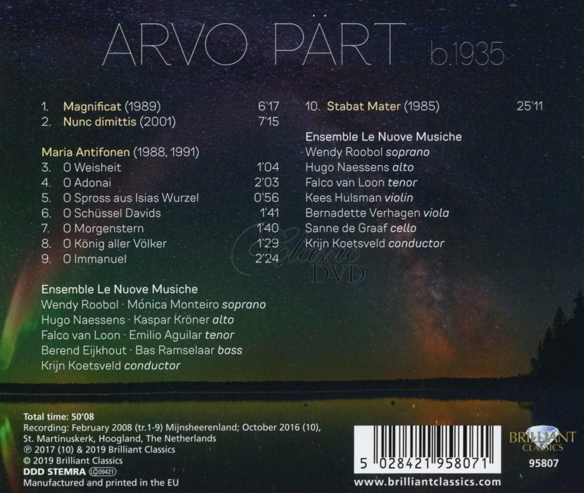 ARVO PÄRT: Magnificat, Stabat Mater (CD)