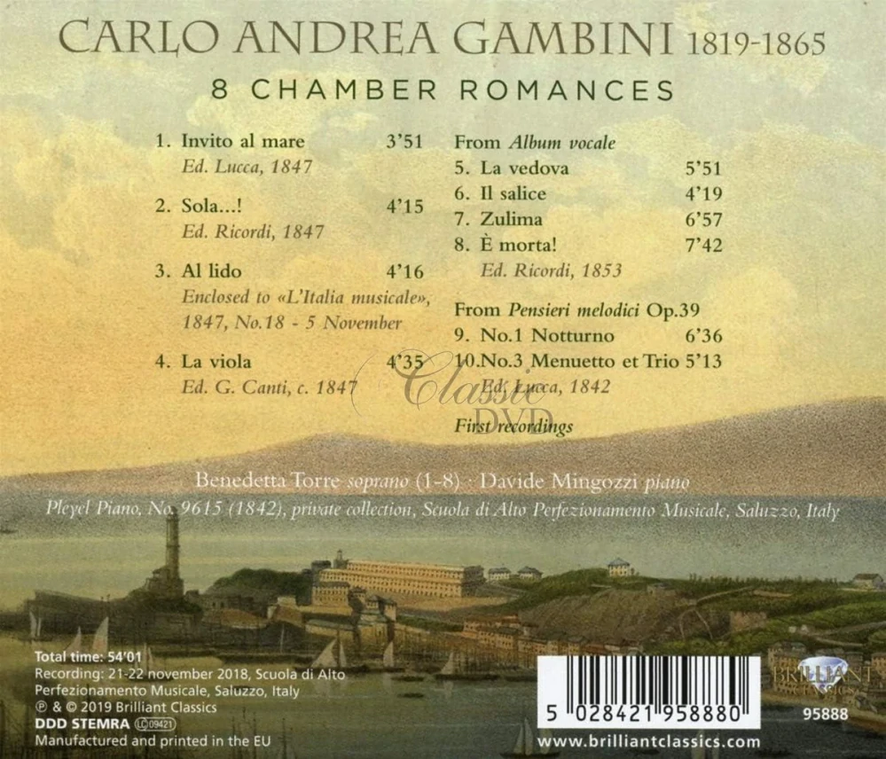 GAMBINI: 8 Chamber Romances (CD)