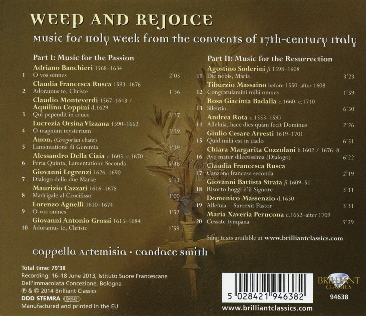 Weep & Rejoice: Music Holy Week from Convents (CD)