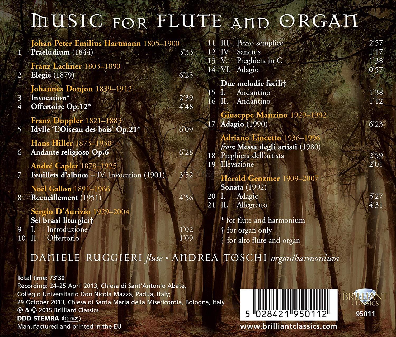Music for Flute and Organ (CD)