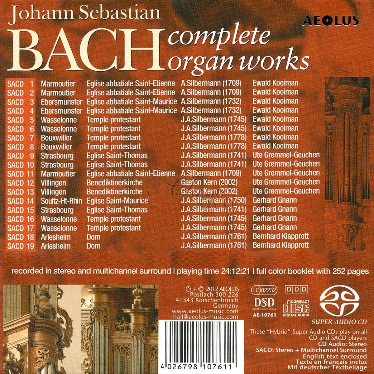 BACH Complete Organ Works on Silbermann Organs (19SACD)