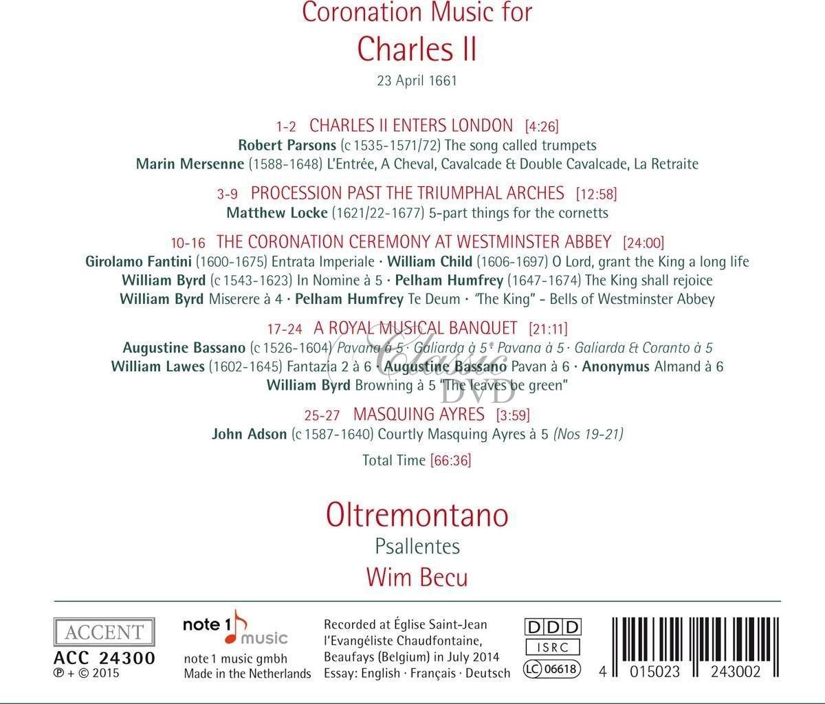 Coronation Music for Charles II (CD)