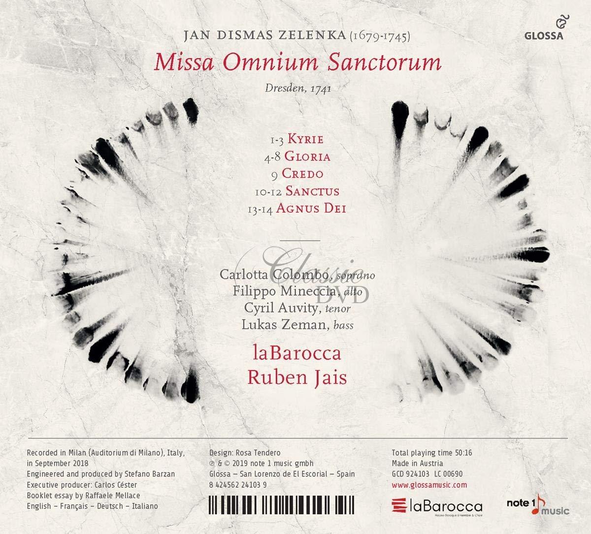 JAN DISMAS ZELENKA (1679-1745) - Missa Omnium Sanctorum (CD)