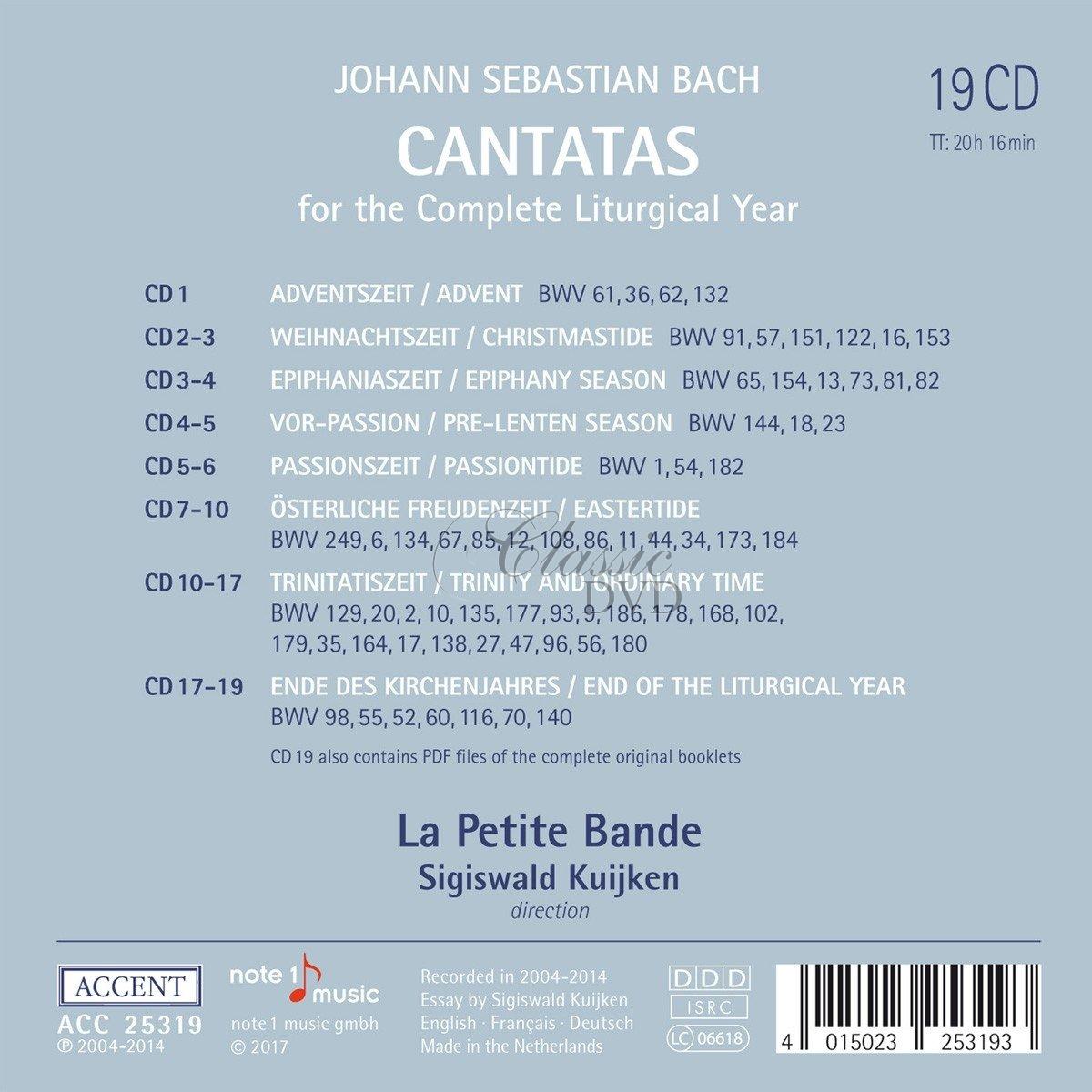 BACH: 64 Cantatas For the Complete Liturgical Year - SBĚRATELSKÁ EDICE (19CD)
