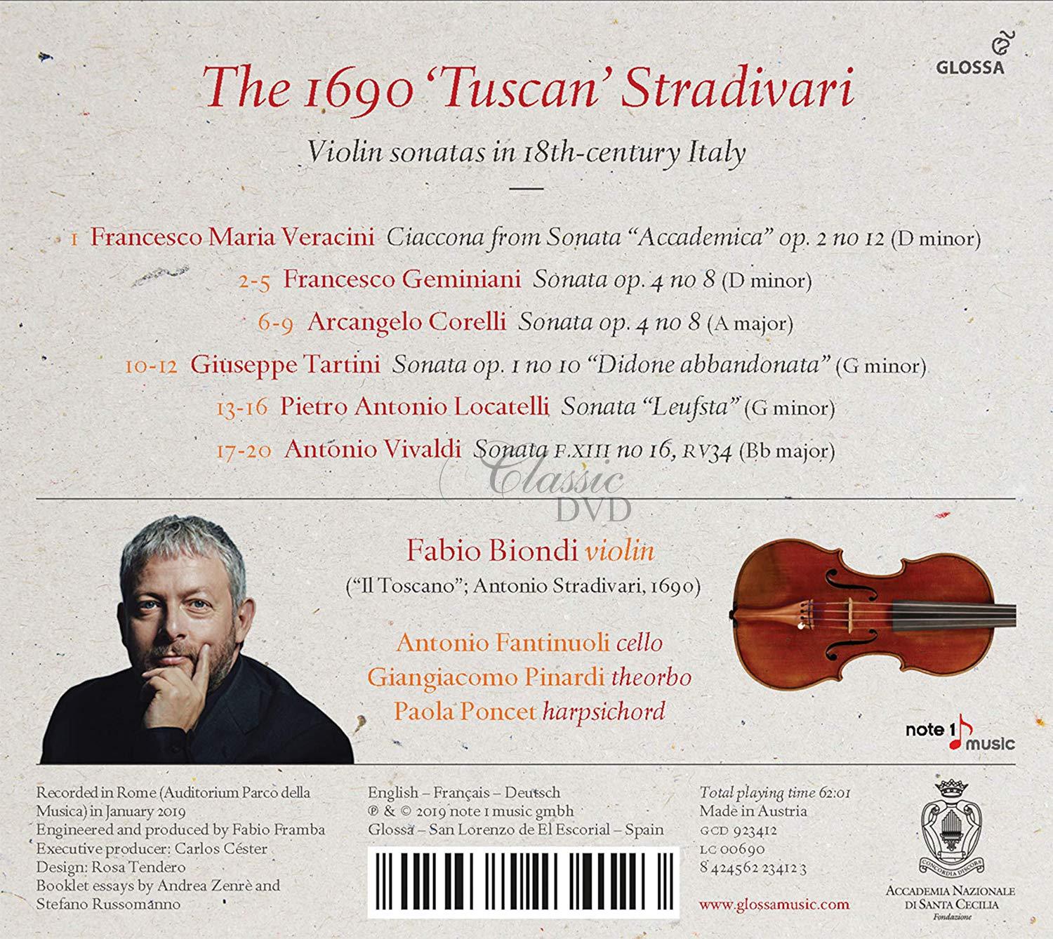 THE 1690 ‘TUSCAN’ STRADIVARI Violin sonatas in 18th-century Italy (CD)