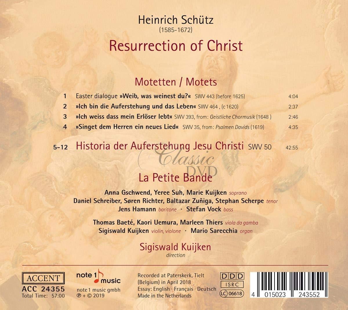 Heinrich Schütz: Resurrection of Christ (CD)