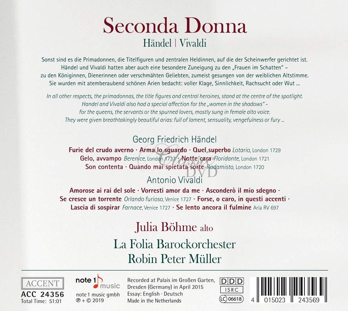 Seconda Donna. Works By Handel & Vivaldi (CD)