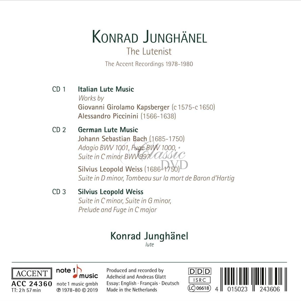 Konrad Junghänel - The Lutenist (3CD)