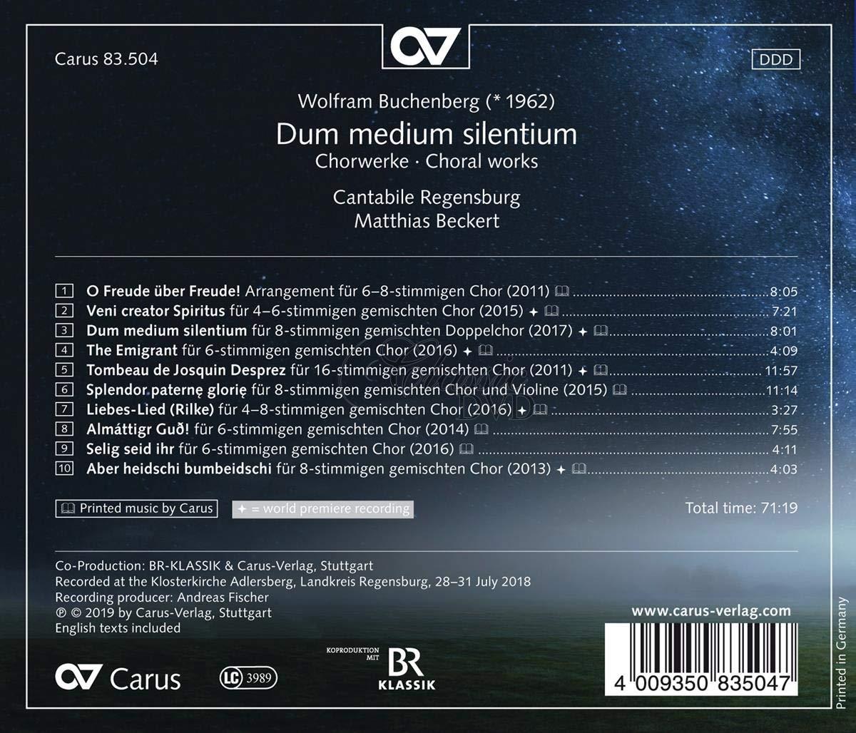 Buchenberg: Dum medium silentium - Choral works (CD)