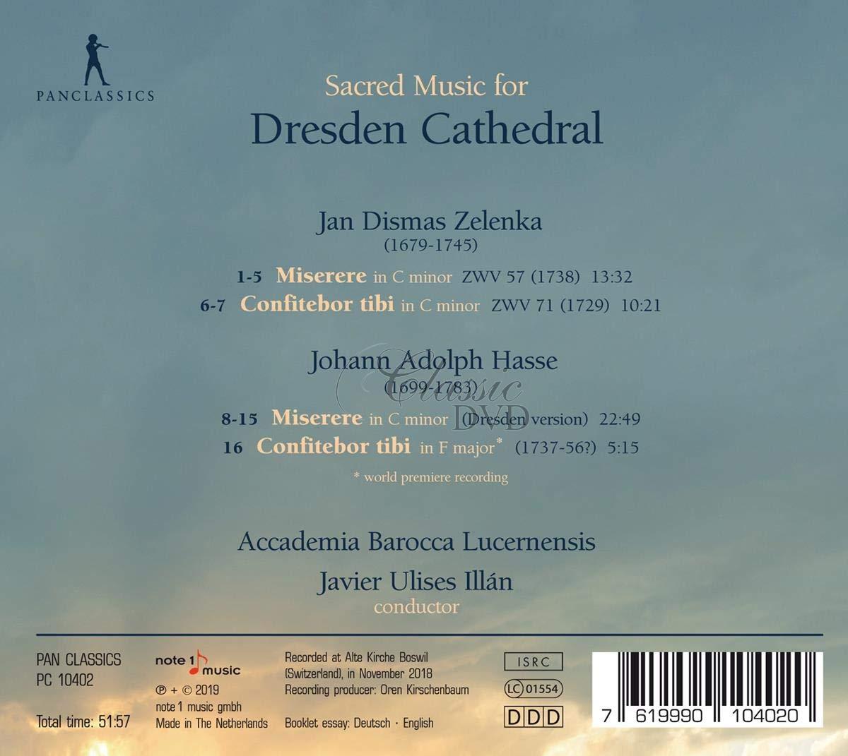  Jan Dismas Zelenka, Johann Adolph Hasse - Sacred Music For Dresden Cathedral (CD)