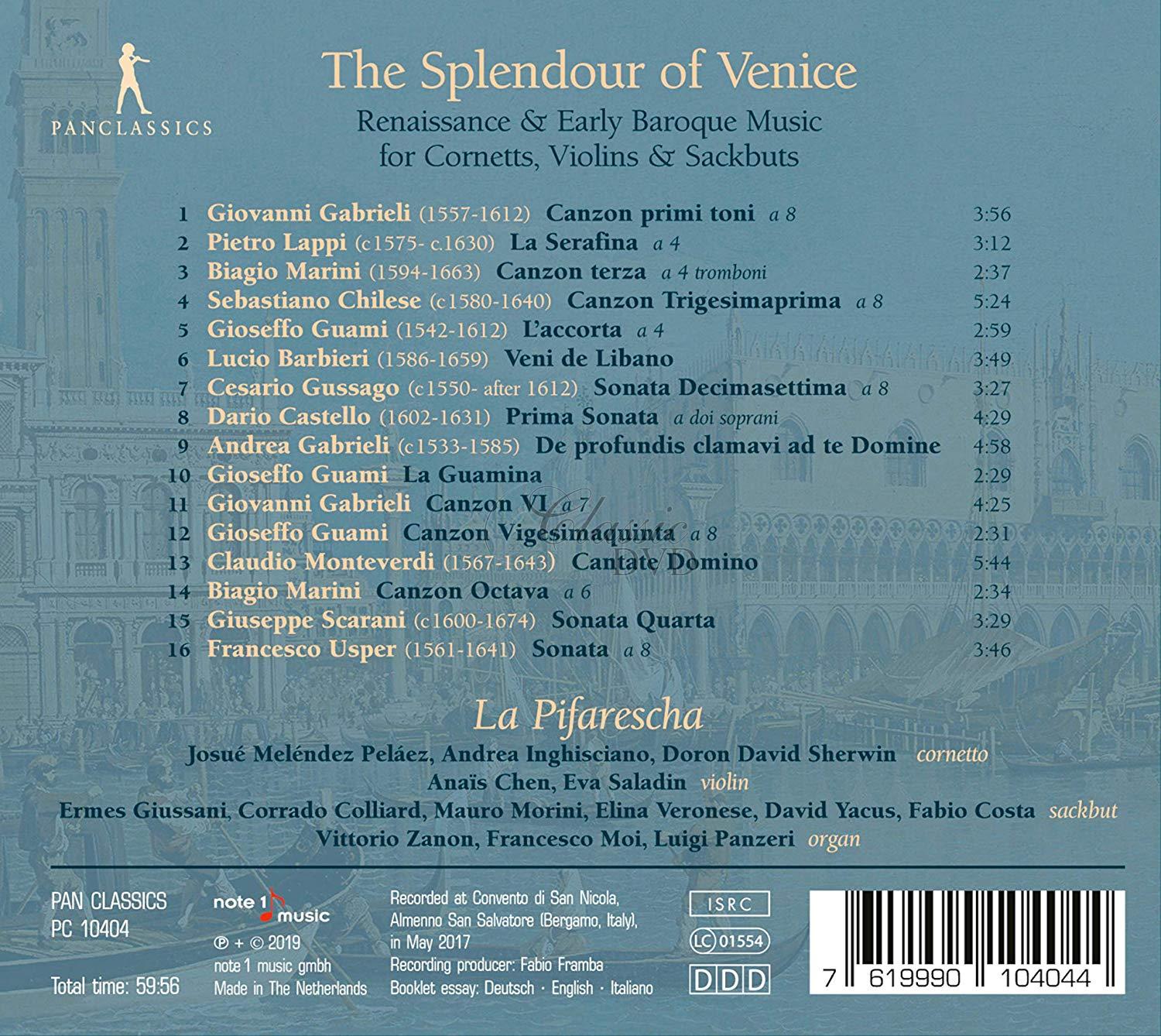 LA PIFARESCHA: SPLENDOR OF VENICE (CD)