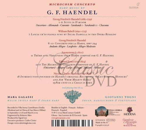 HANDEL - MICROCOSM CONCERTO - HARP MUSIC (CD)