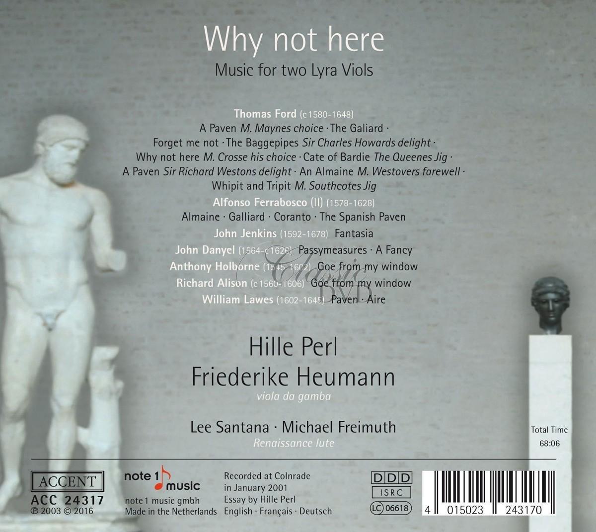 Why not here - Music for two Lyra Viols (CD)