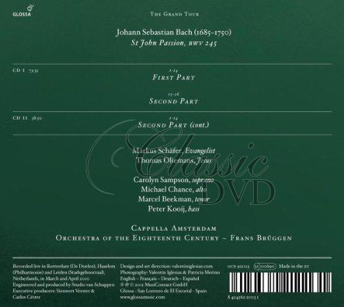 BACH Janovy pašije - Johannes Passion BWV 245 (2CD)