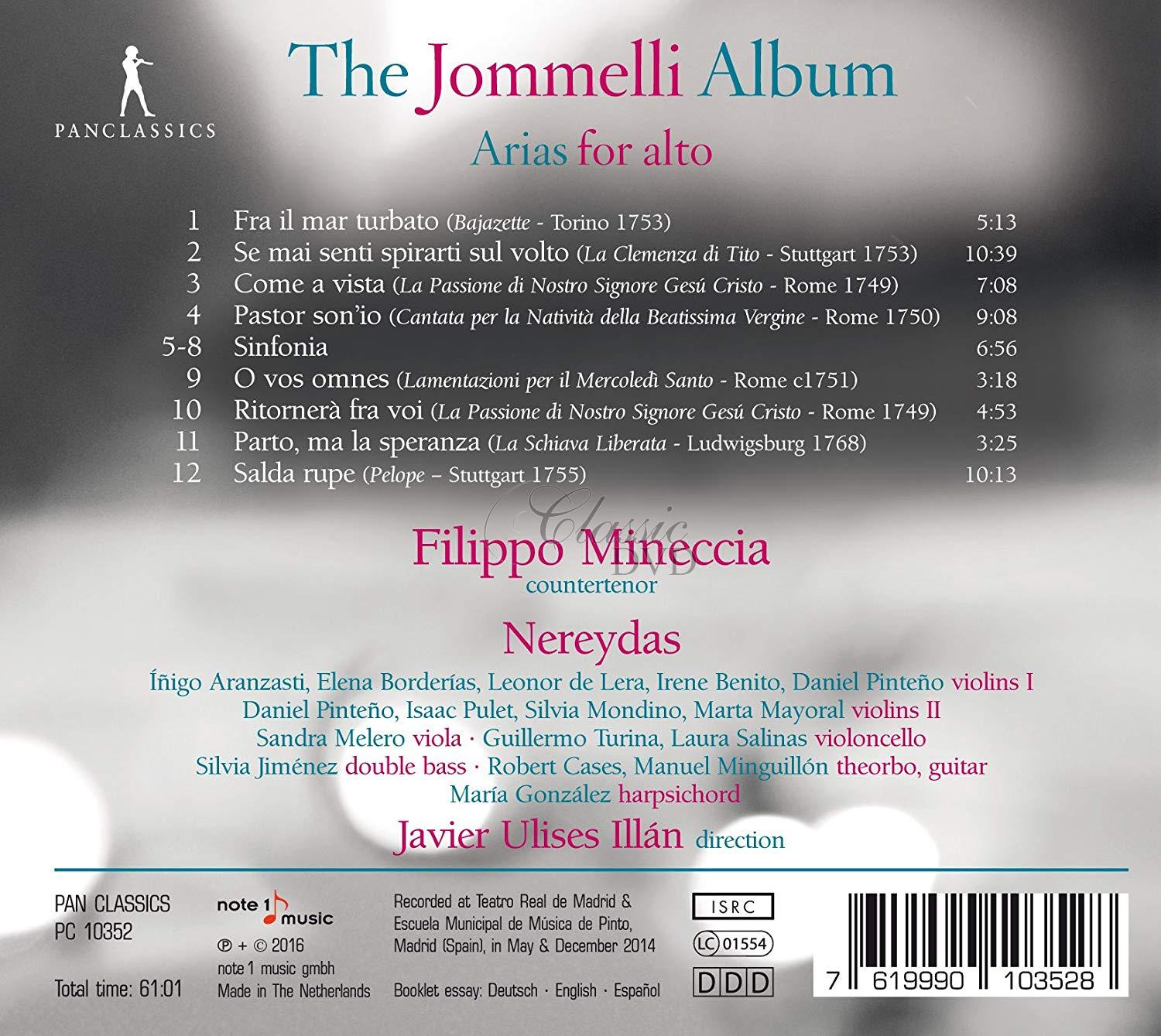 Filippo Mineccia: The Jommelli Album (CD)