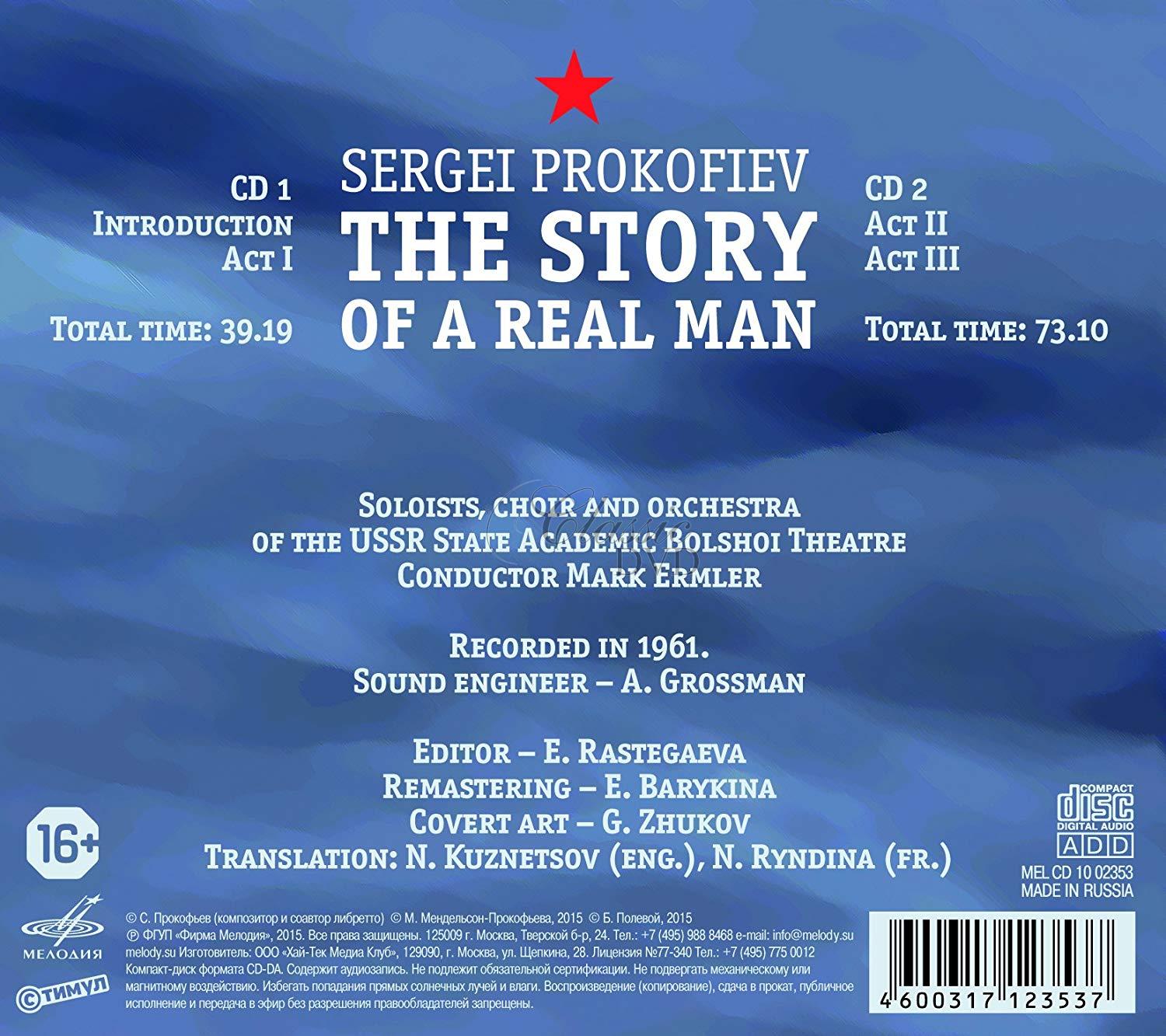 Sergej Prokofjev -  Příběh opravdového člověka / The Story of A Real Man, Op. 117 OPERA (2CD)