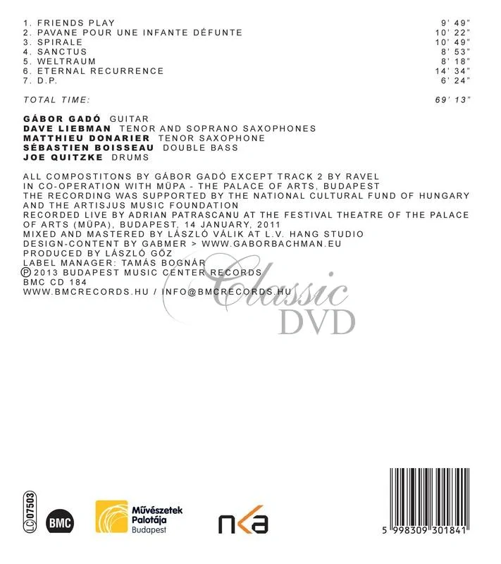 Gábor Gadó Quartet with Dave Liebman - Ungrund (CD)