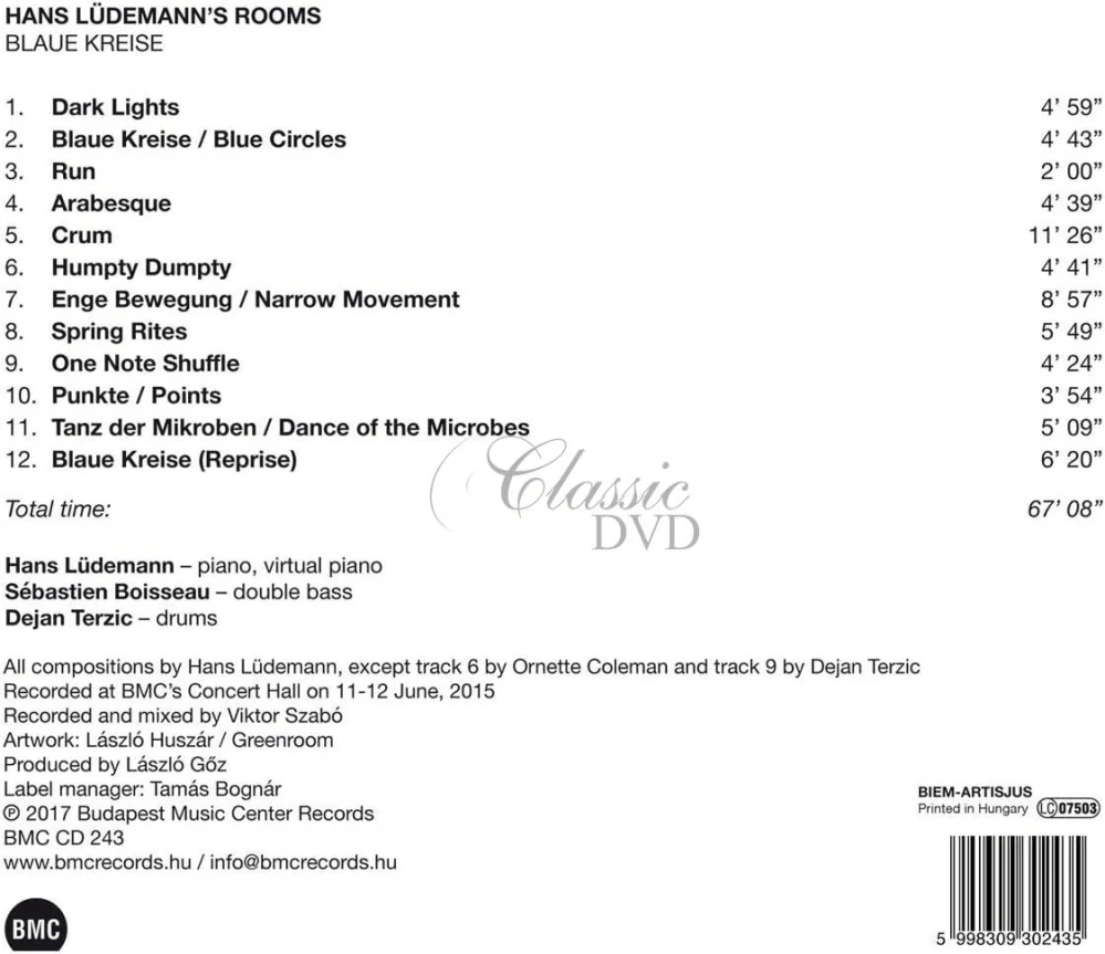 Hans Lüdemann’s Rooms - Blaue Kreise (CD)