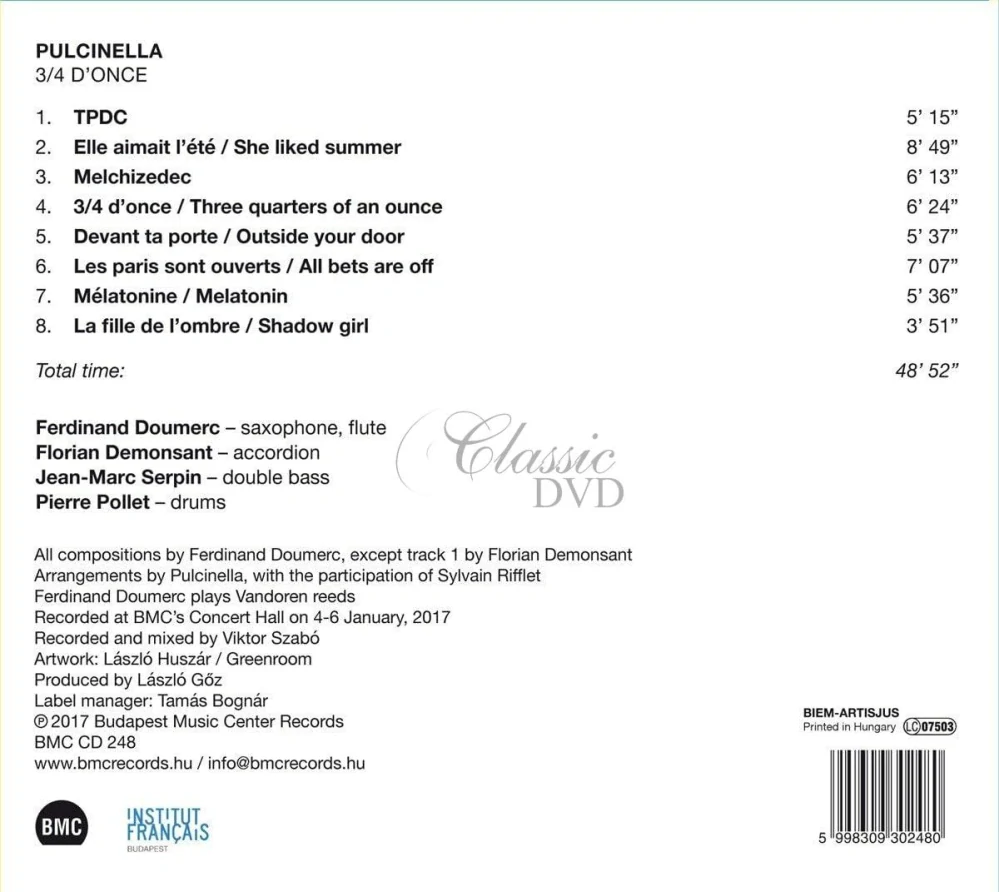 Pulcinella - 3/4 d'once (CD)