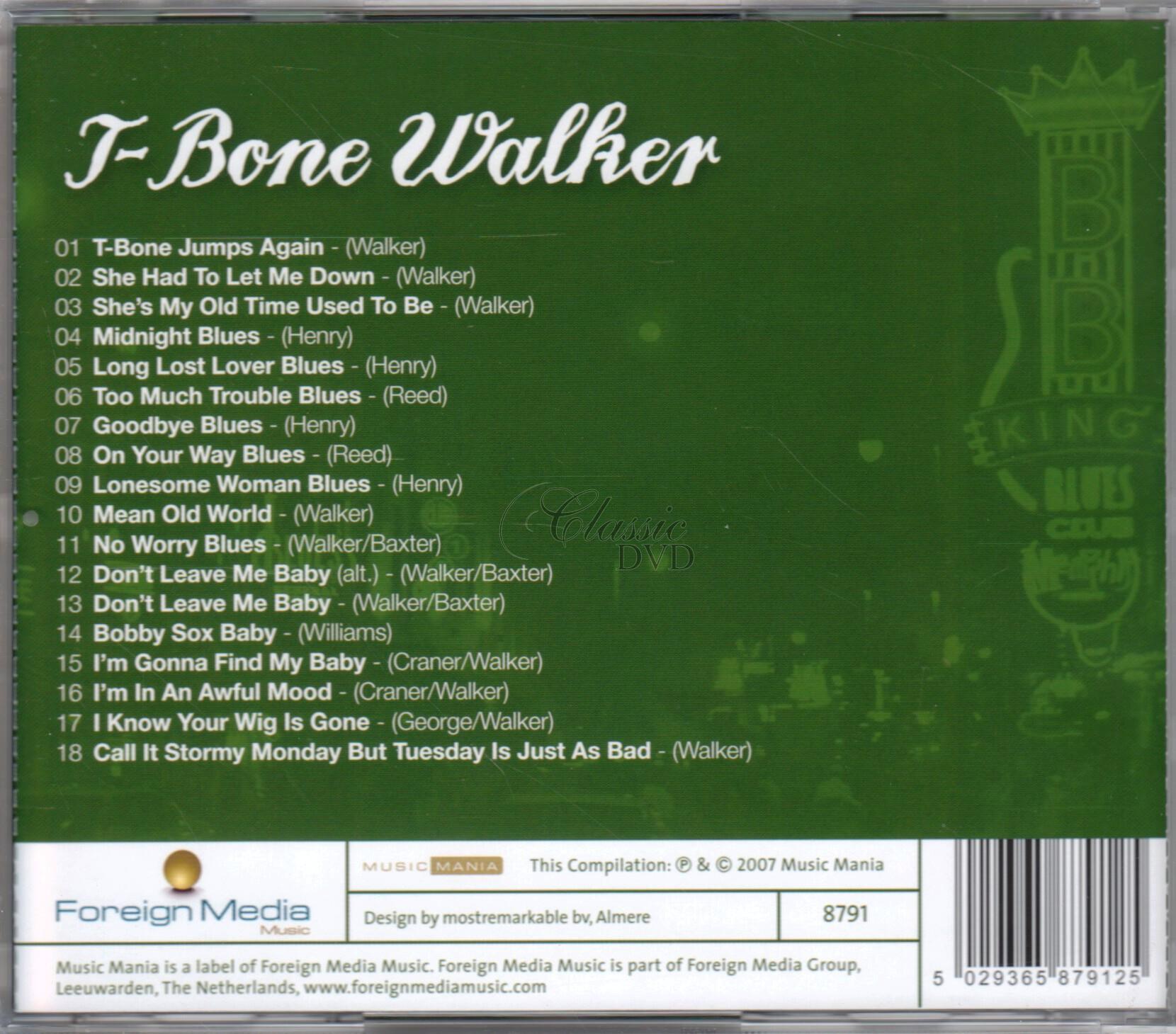 T-BONE WALKER Blues Legends - Originální nahrávky (CD)
