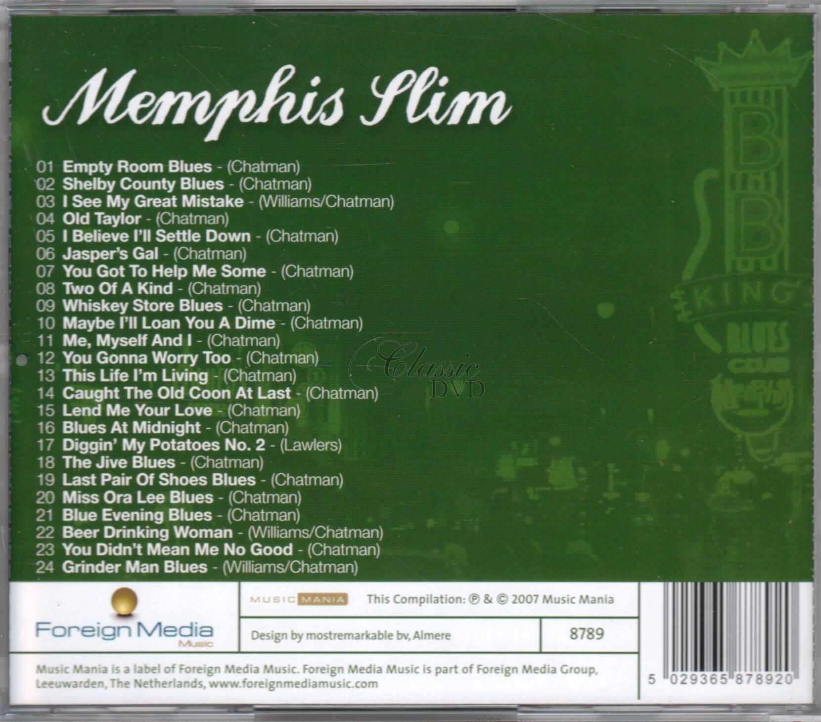 MEMPHIS SLIM Blues Legends - Originální nahrávky (CD)