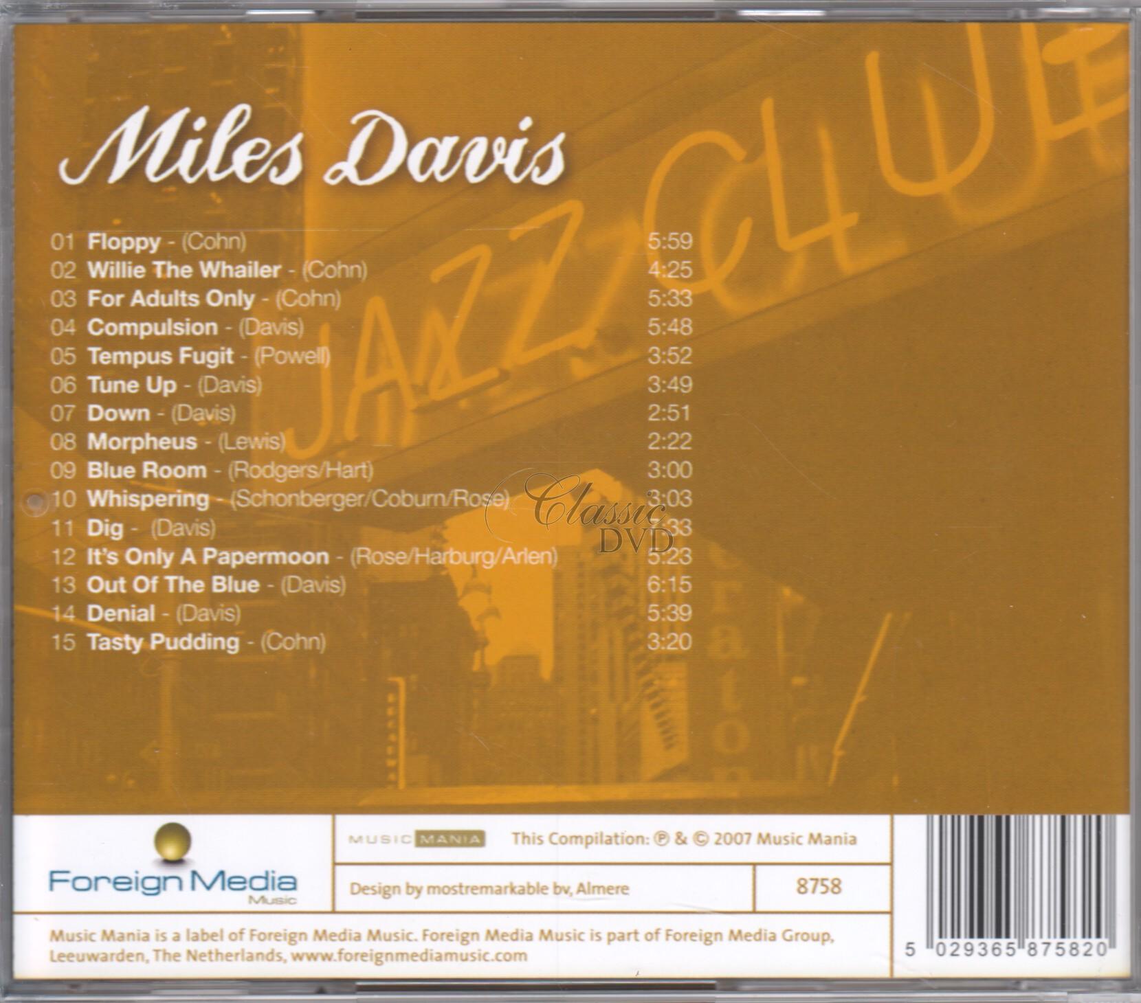 MILES DAVIS Jazz Legends - Originální nahrávky (CD)