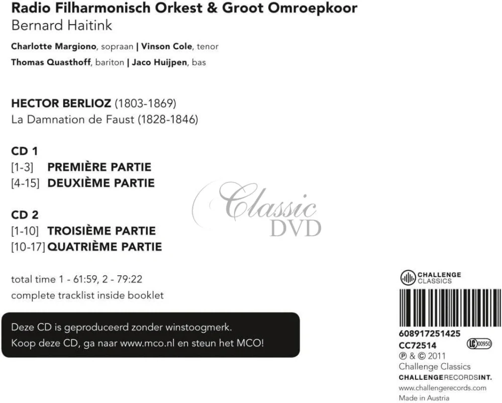 BERLIOZ: LA DAMNATION DE FAUST (2CD)