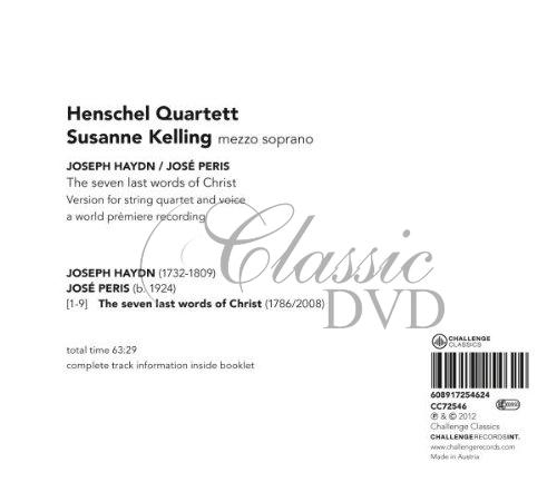 HAYDN.PERIS: THE SEVEN LAST WORDS OF CHRIST - VERSON FOR STRING QUARTET. HENSCHEL QUARTETT (CD)