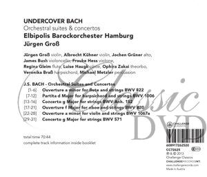 UNDERCOVER BACH: ORCHESTRAL SUITES & CONCERTOS. JURGEN GROSS.ELBIPOLIS BAROCKORCHESTER HAMBURG (CD)