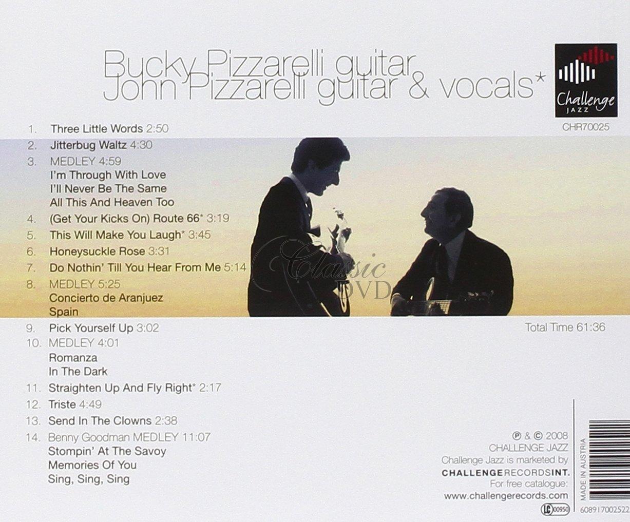 BUCKY AND JOHN PIZZARELLI: LIVE AT THE VINEYARD.  (CD)