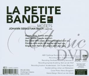 BACH: MOTETS BWV 229, 227, 226, 228, 225. LA PETITE BANDE (SACD)