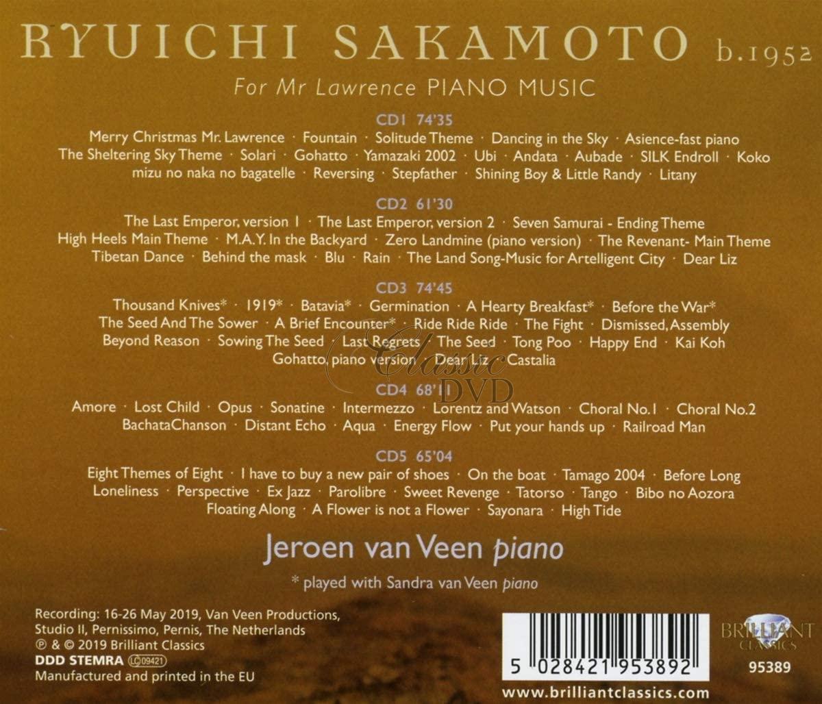 RYUICHI SAKAMOTO Complete Piano Music; Jeroen van Veen (5CD)