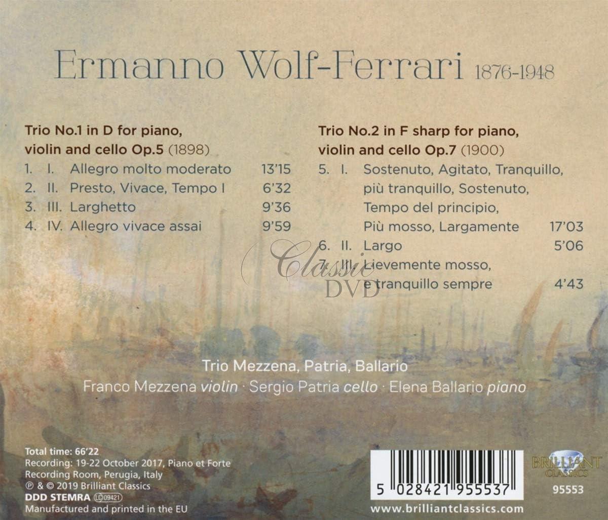 WOLF-FERRARI: Piano Trios (CD)