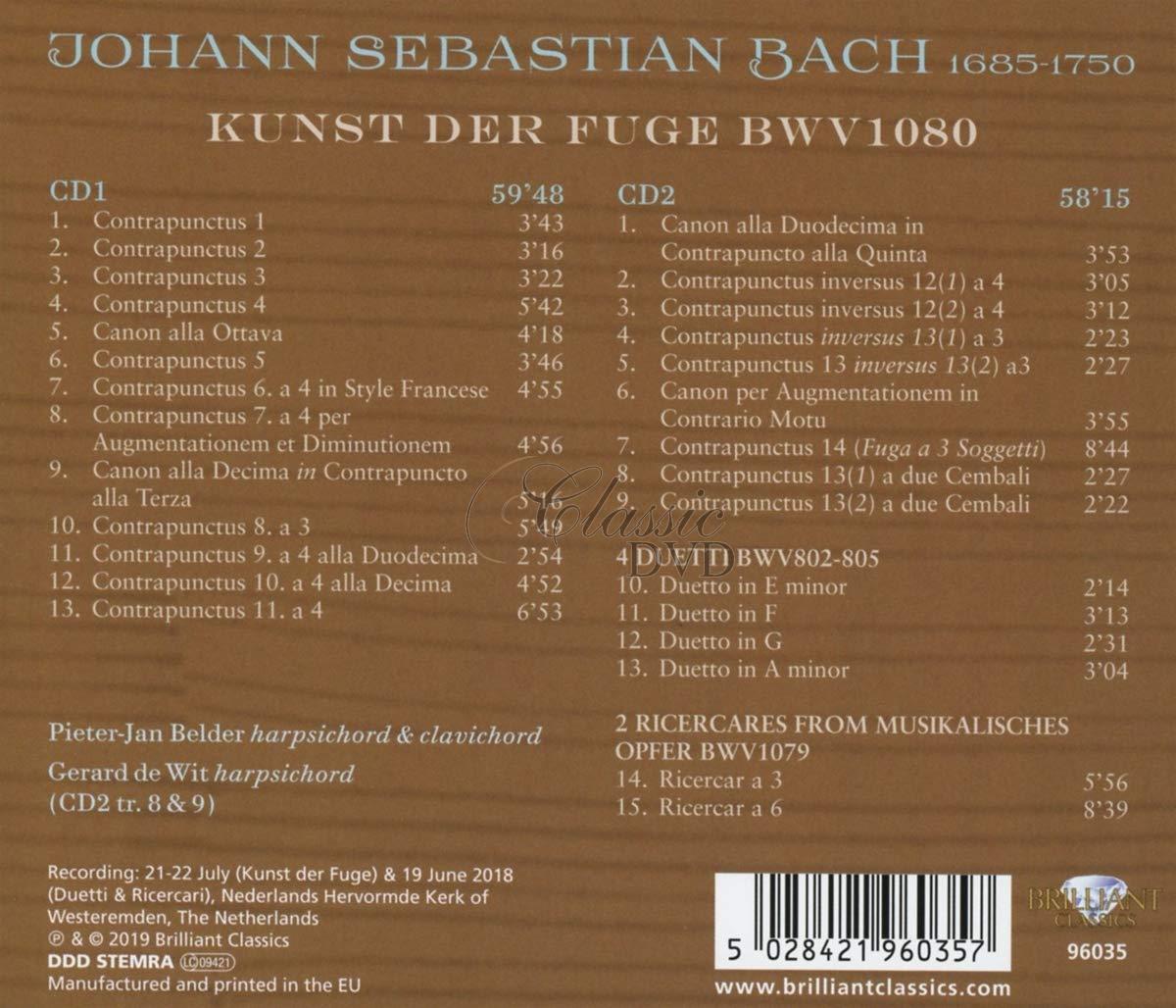 J.S. BACH: Kunst der Fuge (2CD)