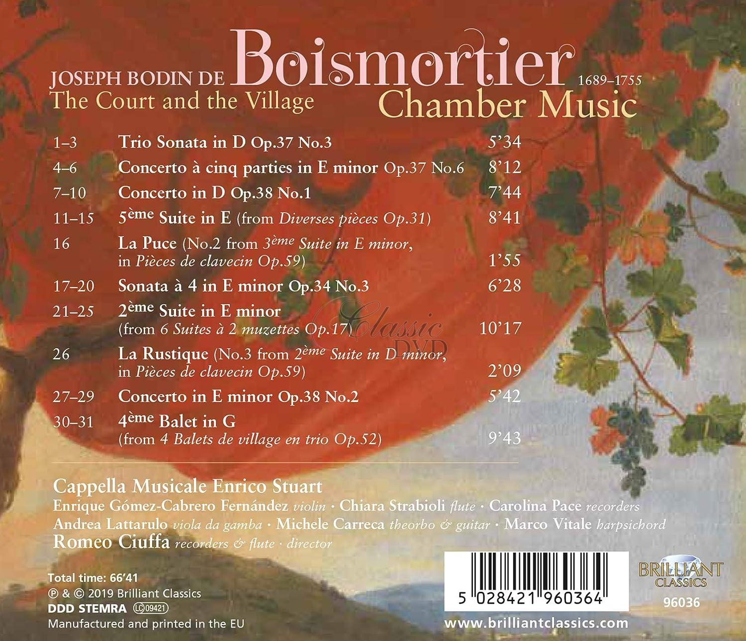 BOISMORTIER: Chamber Music, The Court and the Village (CD)