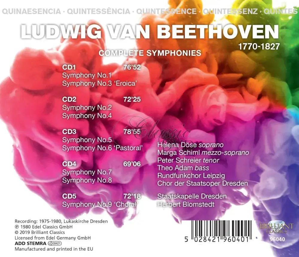 Beethoven: Complete Symphonies 1-9 (5CD)