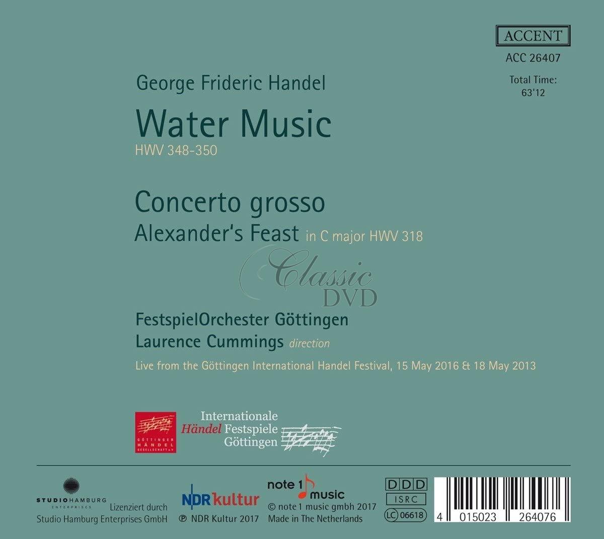 Georg Friedrich Handel: Water Music (CD)