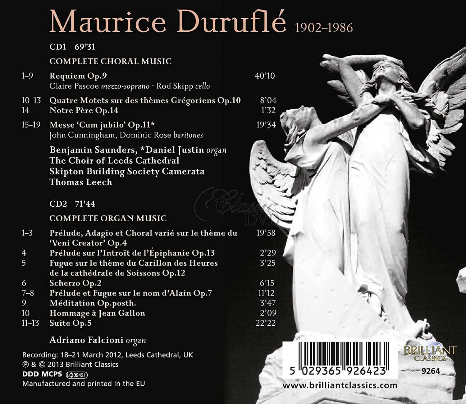 Durufle: Complete Music for Choir and Organ (2CD)