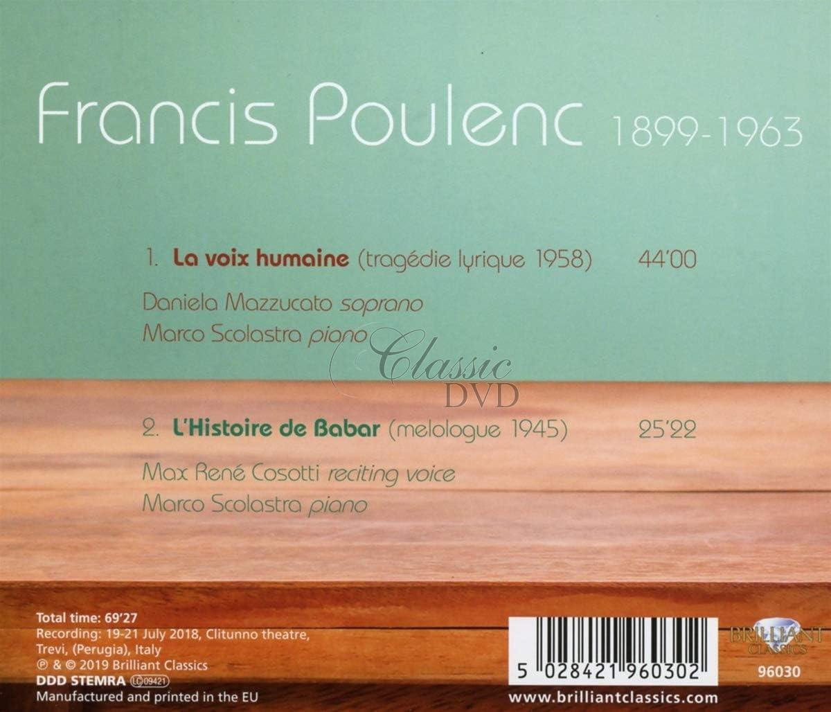 POULENC: La Voix Humaine, L'Histoire de Barbar (CD)