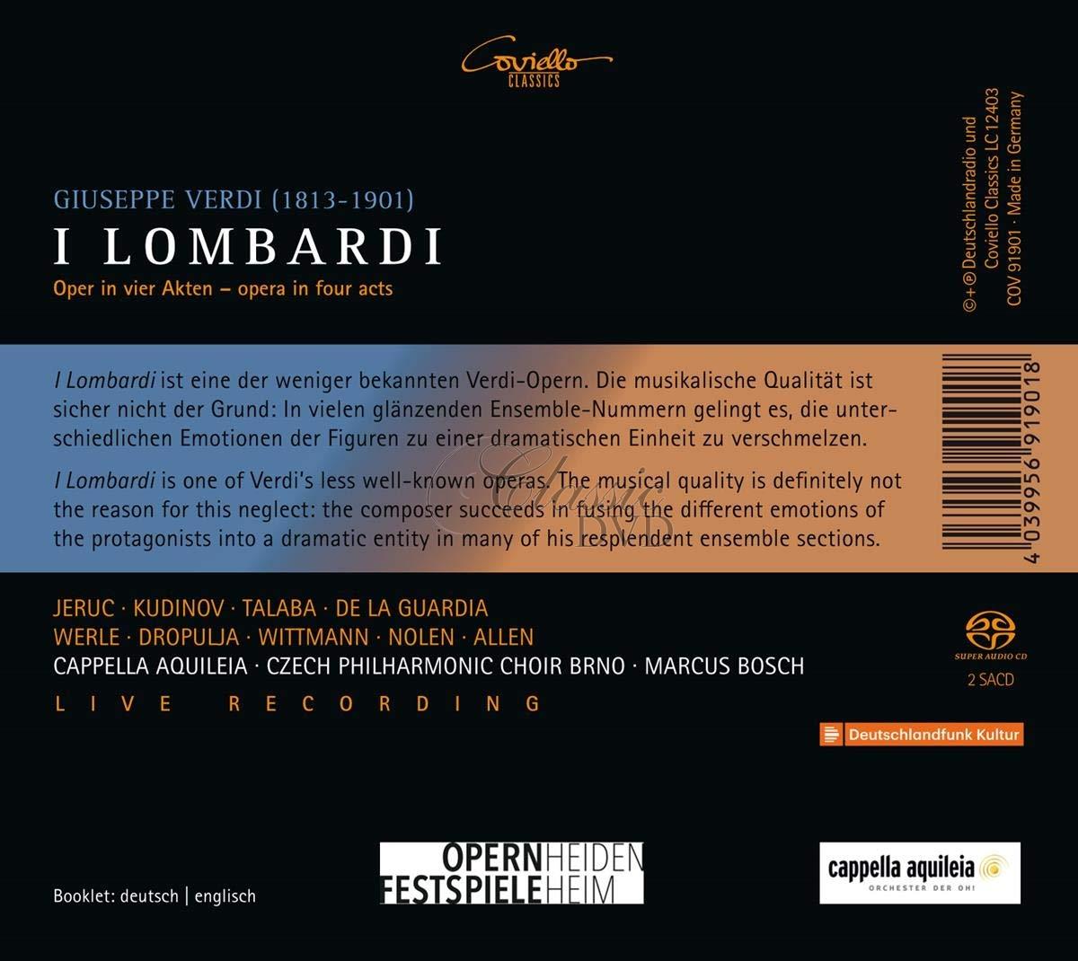 Verdi: I LOMBARDI (2SACD)